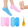 Wanmu 2 Pairs Silicone Socks for Dry Cracked Feet -