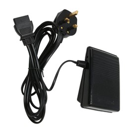 Foot Control Pedal sewing machine foot control pedal 3.5in Wide UK Plug 220V Easy Mounting Plastic Sewing Control Pedal sewing machine pedal for Repair nan