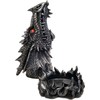 DWK 12-inch Puff Gothic Medieval Mythical Dragon Head Incense Burner