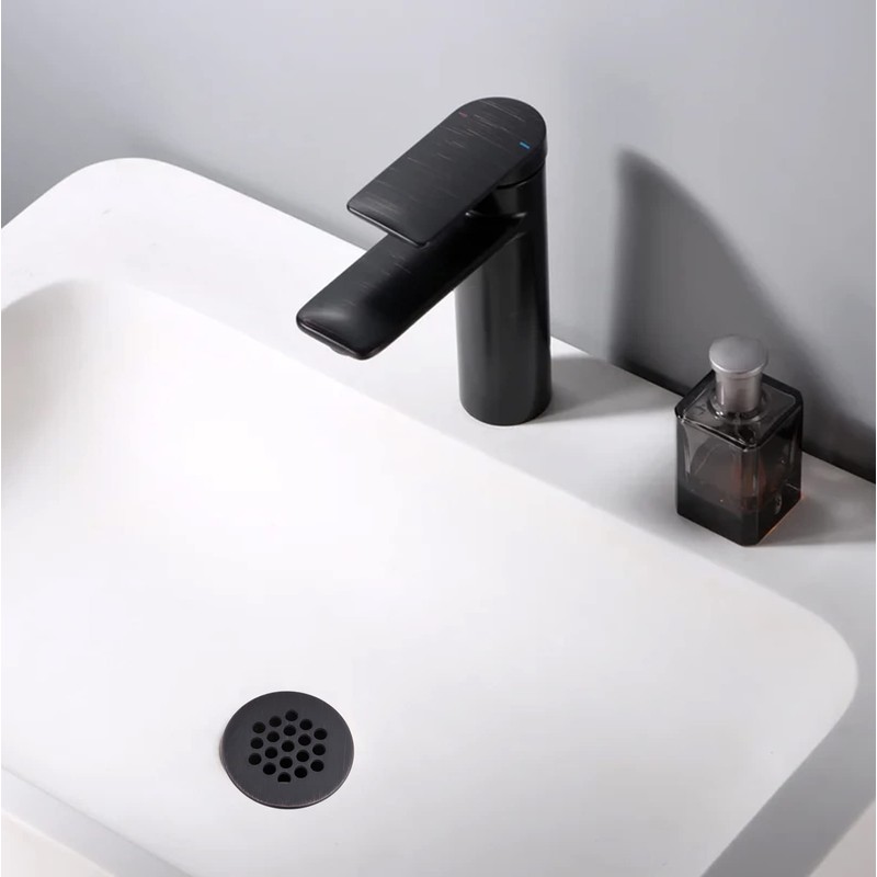 Artiwell Grid Drain Strainer Assembly With Overflow for Bathroom Sink,