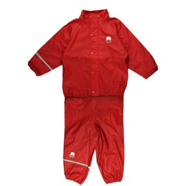 CeLaVi Very high-quality two-piece, wind- and waterproof rain suit in many colours - Rainsuit. Red