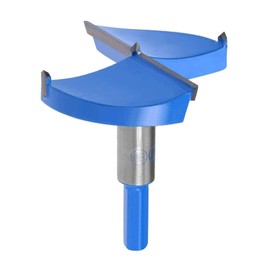 TOP-VIGOR 80mm Forstner Drill Bit, Tungsten Carbide Wood Auger Drill Bit Hole Saw Opener for Woodworking Hinge Hole Drilling Boring Bit Cutter Blue