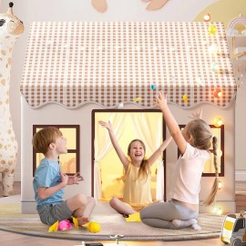 Toolzia Kids Foldable Play Tent - Indoor & Outdoor Playhouse
