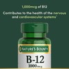 Nature's Bounty Vitamin B12 1000 mcg Supplements, Supports Energy Metabolism,