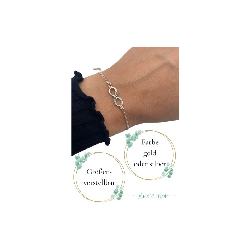 ONDEGO¬Æ HANDMADE in GERMANY Unendlichkeit GESCHENK beste Freundin Armband Freundschaftsarmband