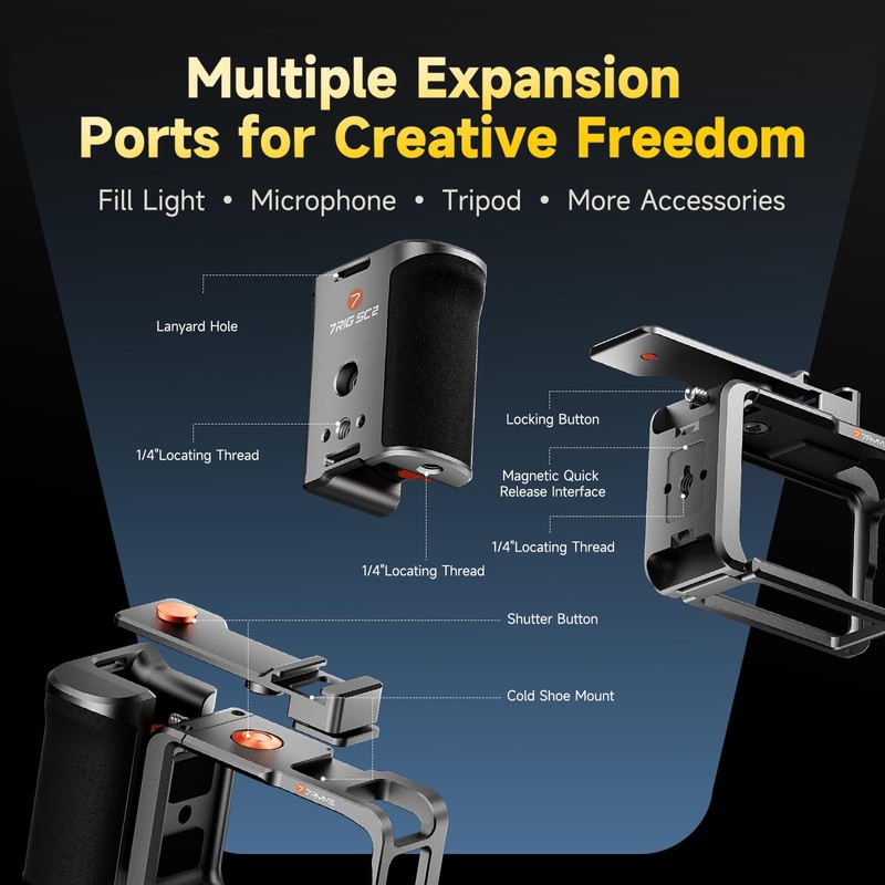 7RYMS 7RIG SC2 Metal Street Grip Kit for DJI Osmo