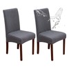 Genina Waterproof Chair Covers for Dining Room, Stretch Jacquard Dining