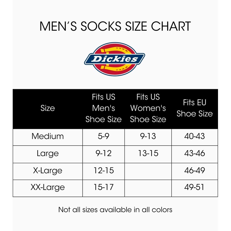 Dickies Men's Dri-Tech Moisture Control Quarter Socks Multi-Pack, Essential Worker
