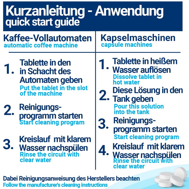 200 x 2 g Cleaning Tablets for Fully Automatic Coffee