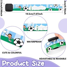 Emergency Bracelet for Children, Pack of 8 SOS Wristbands with 1 Marker Pen, ID Bracelet, Children's Name Bracelet, Waterproof, Reusable for Boys, Girls & Toddler Baby