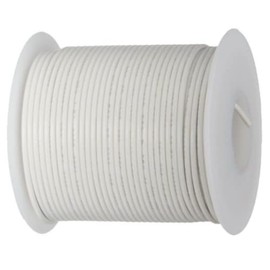 1 Pcs 25 ft White TXL Automotive Stranded Hook Up Wire 12 AWG Gauge 60 Volts | #AA77DL