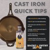 Backcountry Iron 8 Inch Smooth Wasatch Pre-Seasoned Round Cast Iron