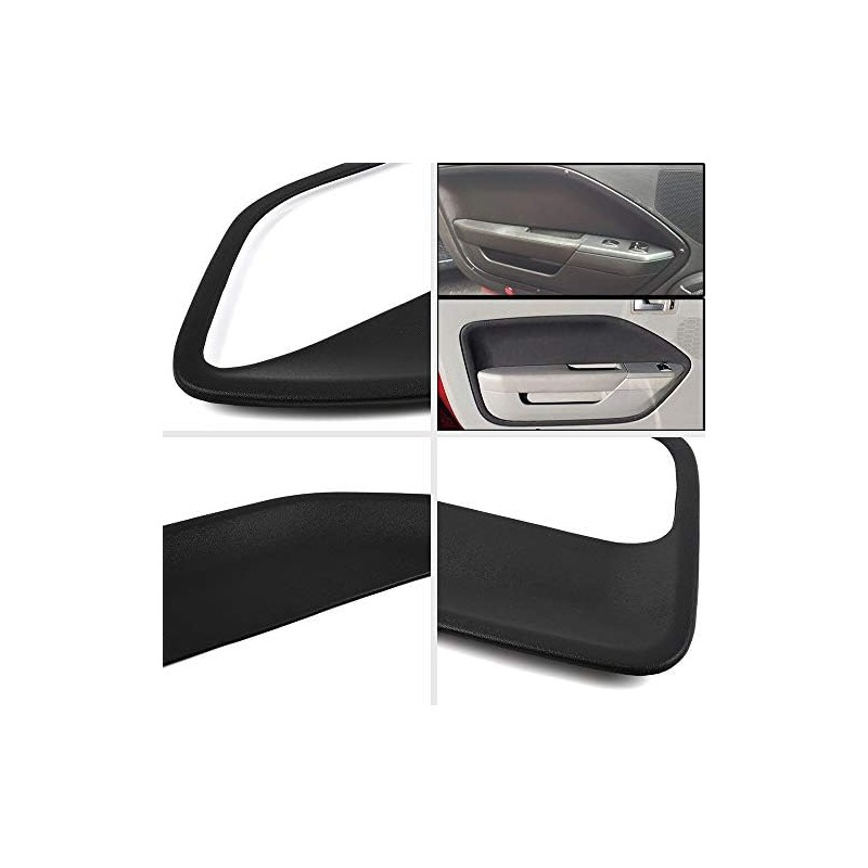 GRAND ORANGE Door Panel Insert Cards Compatible with Ford Mustang