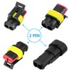 Aussel 300PCS Waterproof Car Electrical Connector, 1 2 3 4