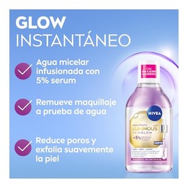 NIVEA Agua Micelar Luminous 630 Skin Glow 400 ml.