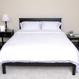 SUBRTEX Bedding Duvet Covers 2 PCS Bed Covers Silky Tencel Premium Cotton Bed Set with Button Closure Twin/Twin XL 1 Pillowcase Ultra Soft Lightweight Hotel Quality (Twin/Twin XL,White)