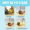 Tasty Pineapple Slicer and Bamboo Board Set, Cores and Slices