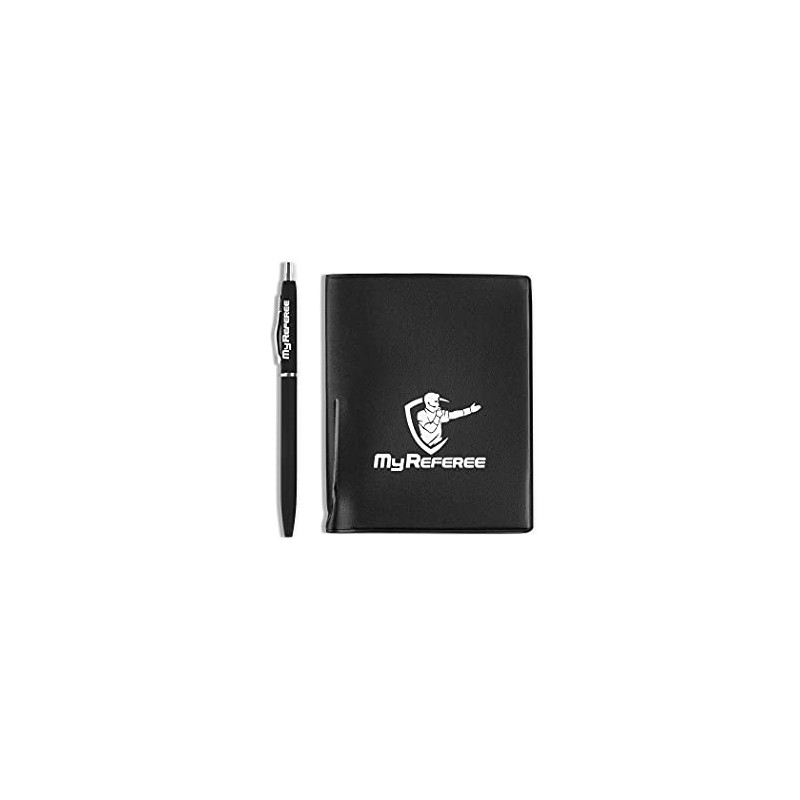 MyReferee Referee Set Mini Football Including Game Note Cards, Ballpoint