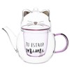 IwaiLoft IL-G1968 Handmade Heat Resistant Glass Tea Pot with Tea
