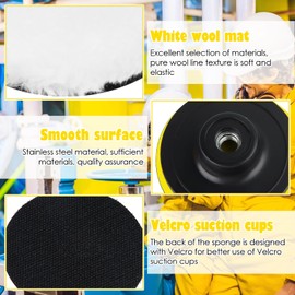 Buffing Pads for Drill, 22PCS Polishing Pads for Drill, Drill Polishing Kit 125mm Car Polishing Pads, Drill Buffer Attachment Sponge for Auto Polisher,Sanding,Waxing