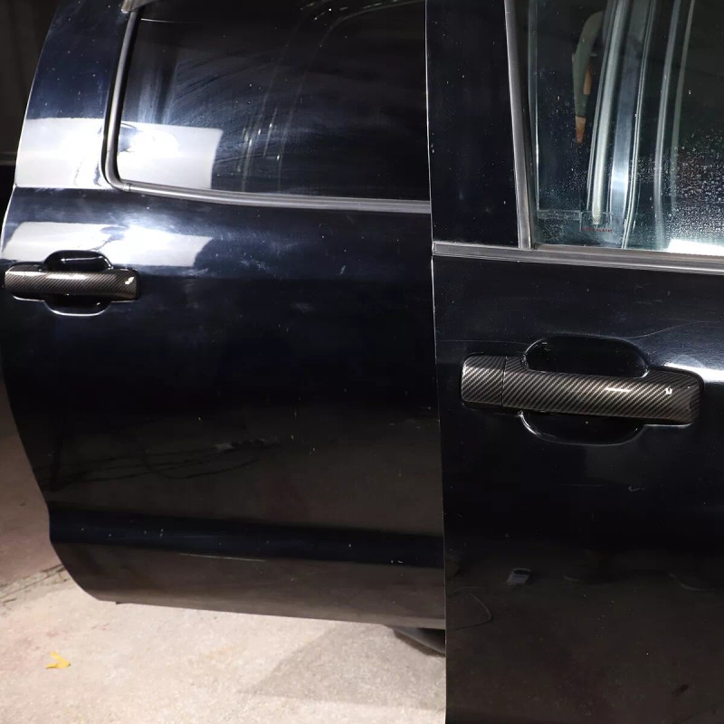 autotrim000 For 2007-21 Toyota Tundra Carbon Fiber Door Handle COVERS+Mirrors