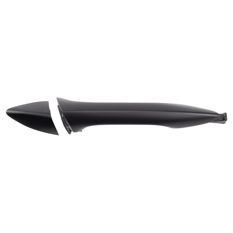 TRQ Front Right Exterior Door Handle Black Passenger Side Compatible