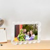 4x6 Acrylic Picture Frames 3 Pack, 10+10mm Thick Block, Magnetic
