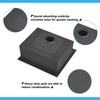 18x18 inch Drop in Bar Sink Black, Topmount Stainless Steel