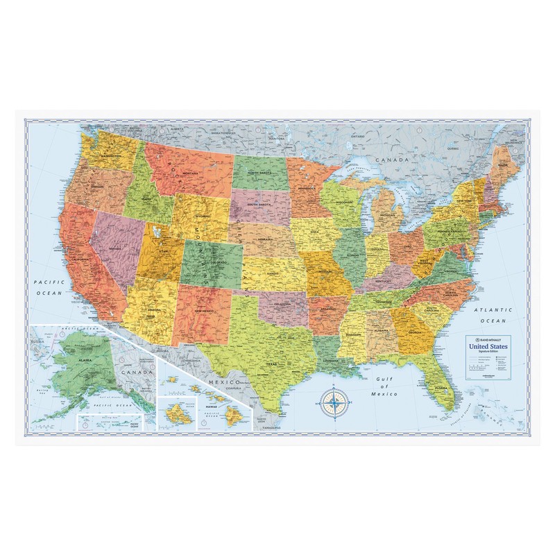 Rand McNally Bold Wall Map (RM528012762)