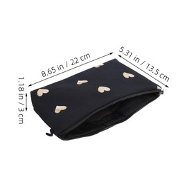 NOLITOY 2pcs Small Makeup Organizer Bags Stylish Heart Cosmetic Pouches for Travel Daily Use Versatile Toiletry Pouches Zipper for Women Essentials
