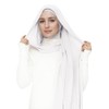 Lina & Lily Flowy Chiffon Instant Hijab Scarf Attached Jersey