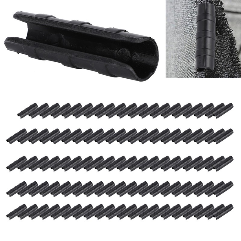 100pcs Greenhouse Frame Pipe Clip Clamp Garden Film Sunshade Net