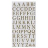 Alphabet Gold [Sticker Sheet] Glitter Letter Sticker/Gold
