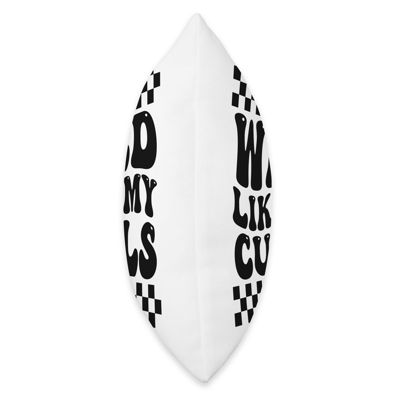 Wild Like My Curls Cute Curly Hair Funny Throw Pillow