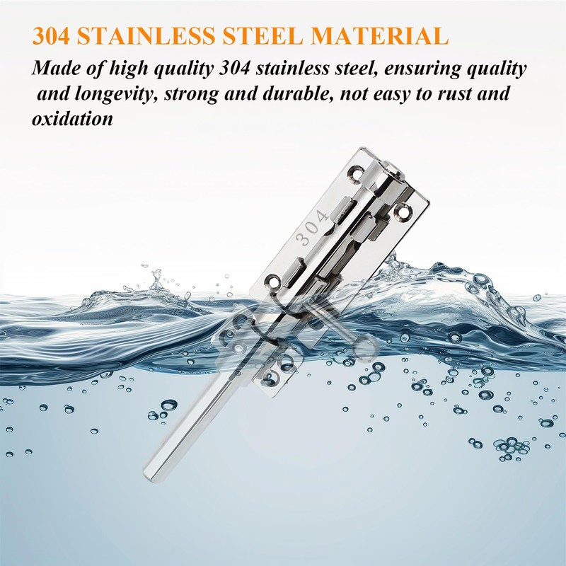 Slide Bolt Gate Latch Solid Gate Lock Heavy Duty 304