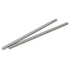 sourcing map 2Pcs M10 x 250mm Fully Threaded Rod 304 Stainless Steel Right Hand Threads