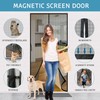 YRH Magnetic Screen Door,Fiberglass Enhanced Screen Mesh,Heavy Duty Mesh Door,Self