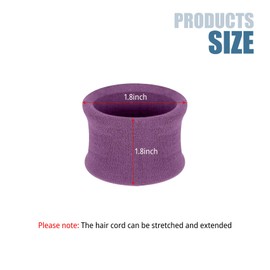 5 Pcs Stretch Hair Ties, Ponytail Holders Seamless Hair Rubber Hair Ties No Damage for Thick Hair Curly Hair (Colorful)