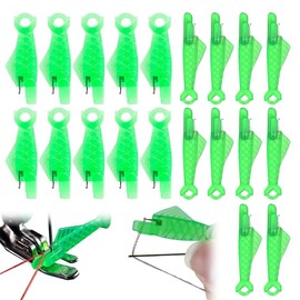 GXGM Pack of 20 Needle Threader, Threading Aid for Sewing Needles, Sewing Machines, Accessories, Plastic Sewing Needles, Threader, Automatic Threader Needle Threading Tool for Hand Sewing, black