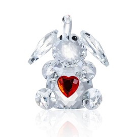 Movdyka K9 Crystal Elephant Figurine Gifts for Women, Glass Collectible Animals Elephant Ornament for the Home