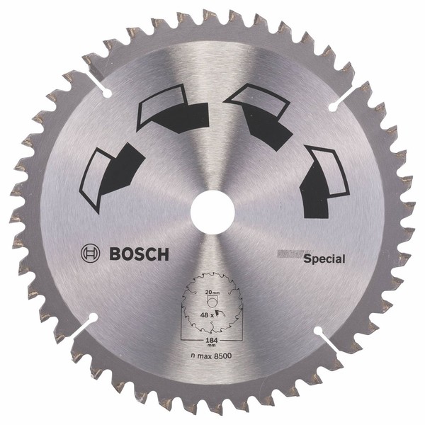 Bosch DIY Kreissägeblatt Special für verschiedene Materialien (Ø 184 mm, 48 Zähne)