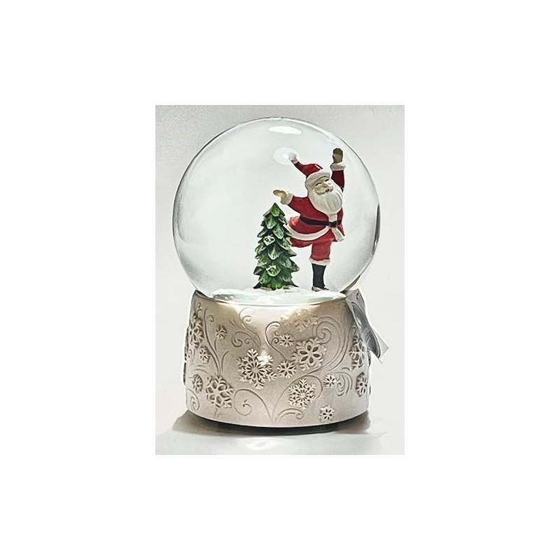 Heaven Sends Santa Snow Globe 12 x 12 x 17.5
