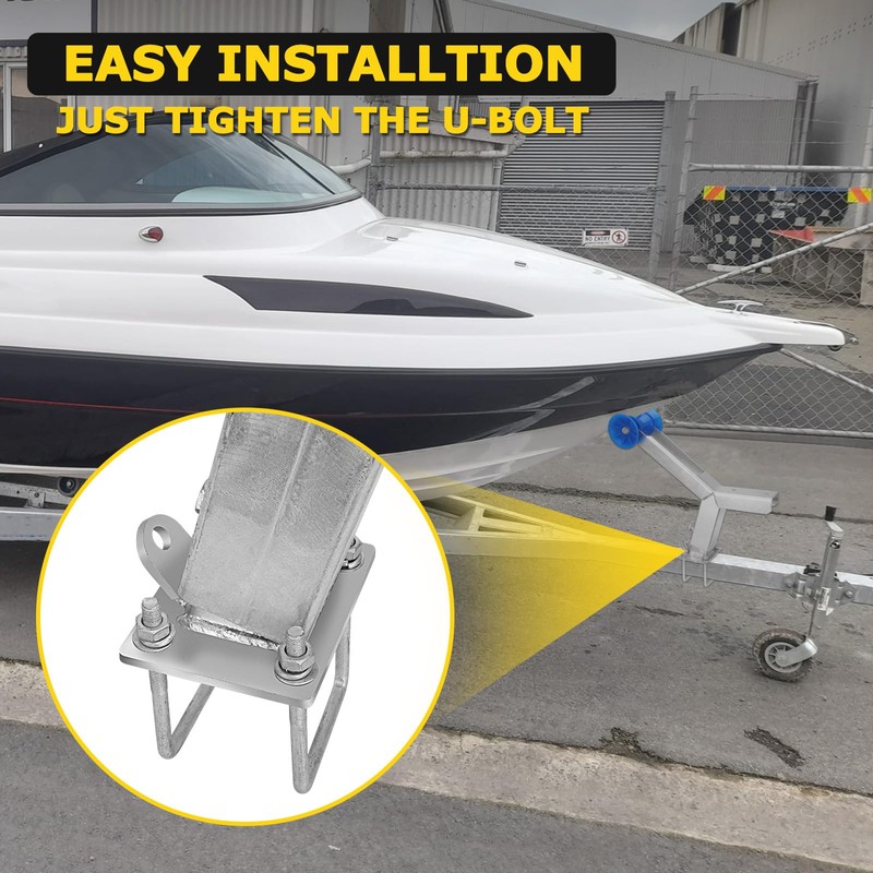 Boat Trailer Winch Post with Roller Compatible with 3" W