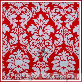 Michael Miller Fabrics BonEful Fabric FQ Cotton Quilt Red White Heart Damask Flower Xmas Valentine Dot