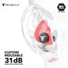 Decibullz - Custom Molded Earplugs, 31dB Highest NRR, Comfortable Hearing