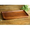 redchocol8® Handmade Wooden Rectangular Plate Tray Natural Brown Dining Centrepiece
