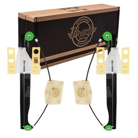 Brock Replacement Pair Set Rear Power Window Regulators Compatible with 06-13 A3 & A3 Quattro Replaces 8P4839461A 8P4839462B AU1550101 AU1551101 749-696 749-697