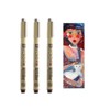 Pigma Micron Sakura Sepia 05. Set of 3 and 1