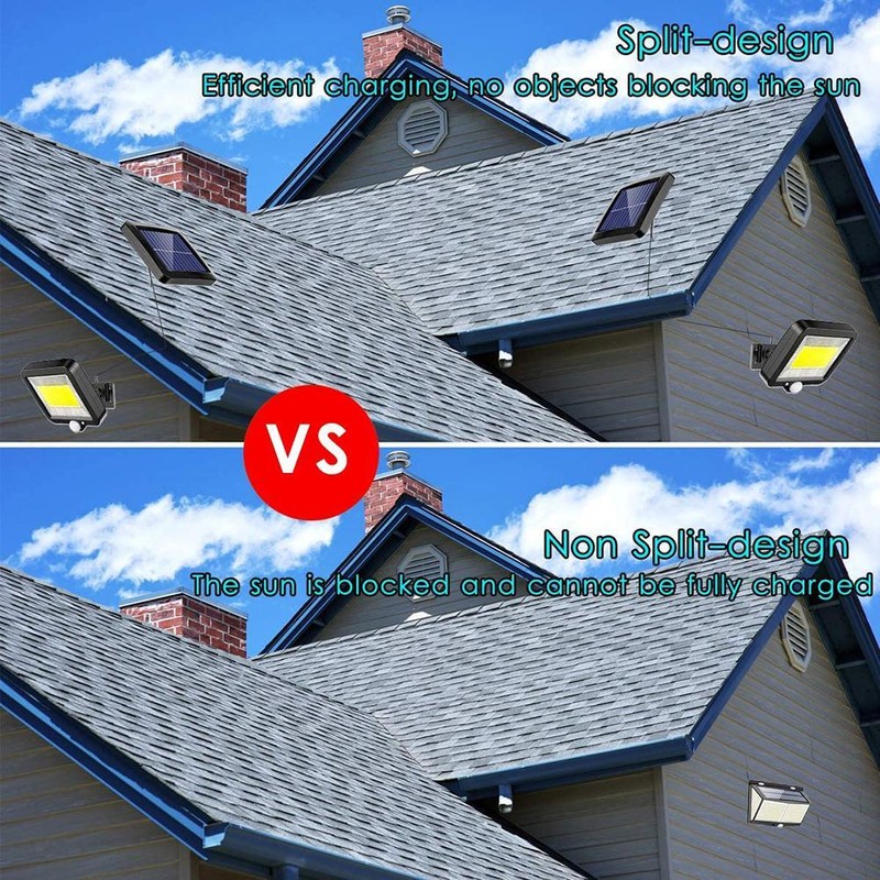 Solar Lights Outdoor Solar Split Wall Lamp Waterproof Motion Sensor