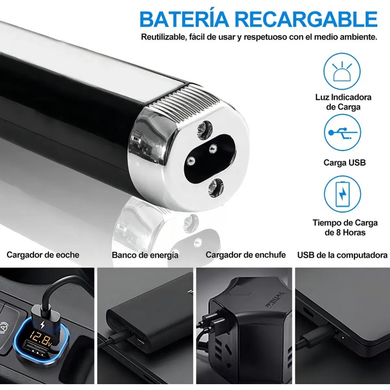 Waikil® 4 En 1 Afeitadora Rasuradora Barba Eléctrica Recargable Kit